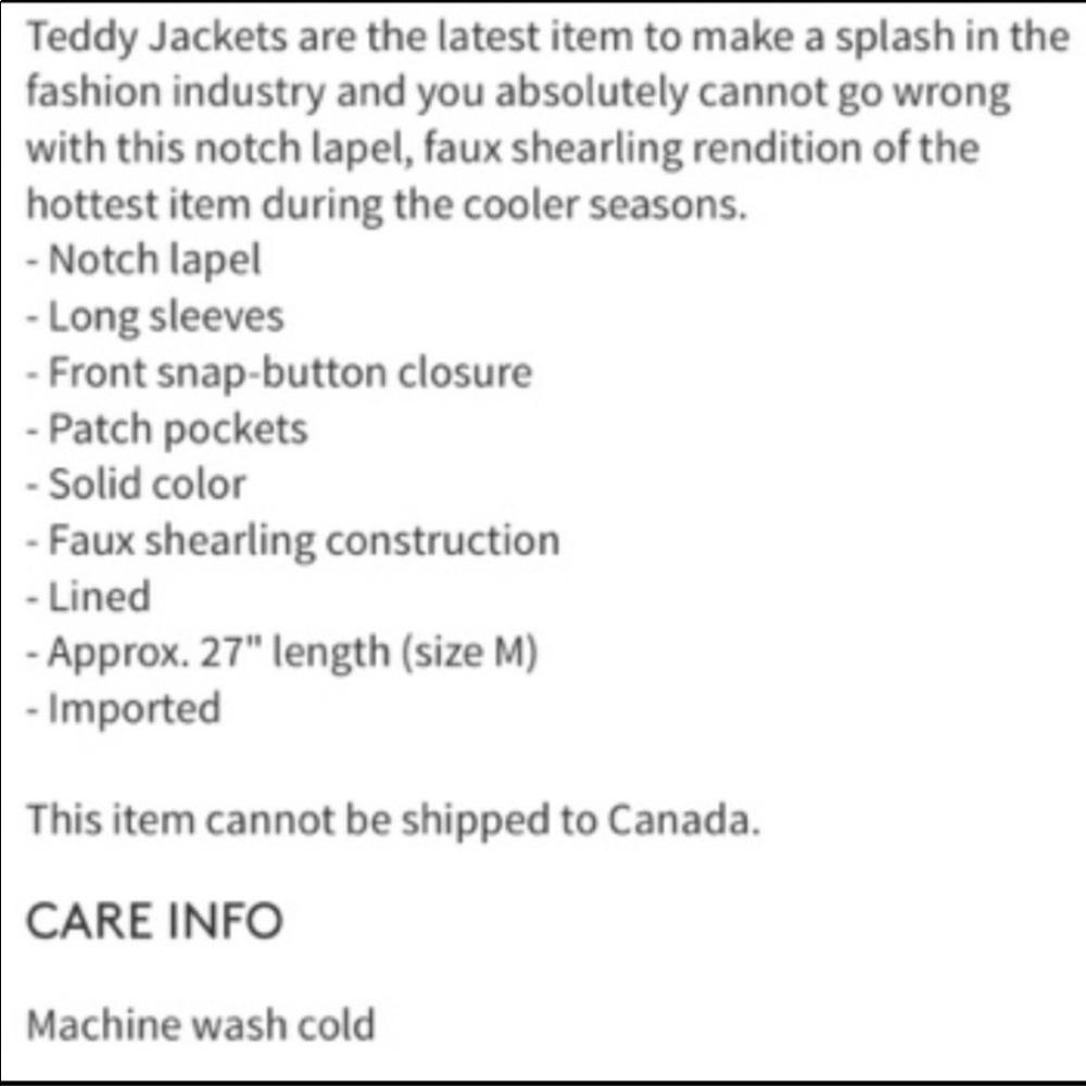 Sebby Teddy Jacket - Picture 10 of 10